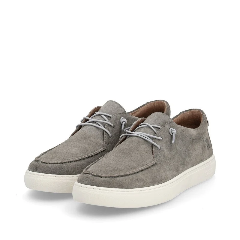 Rieker Herren Evolution Slip-On-Wildleder-Pantoletten – Grau
