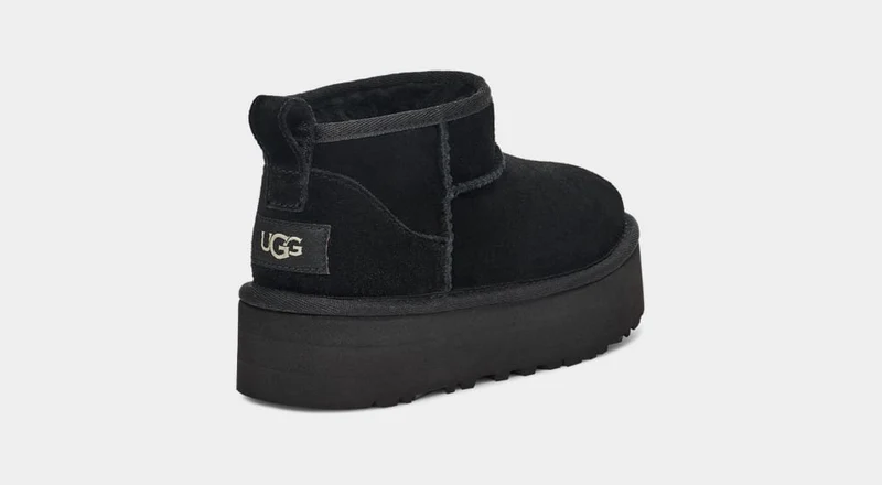UGG Ultra Mini Plateau-Stiefel für Kinder | Schwarz