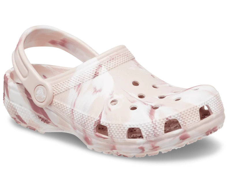 CROCS Klassischer marmorierter Kinder-Clog – Quarz