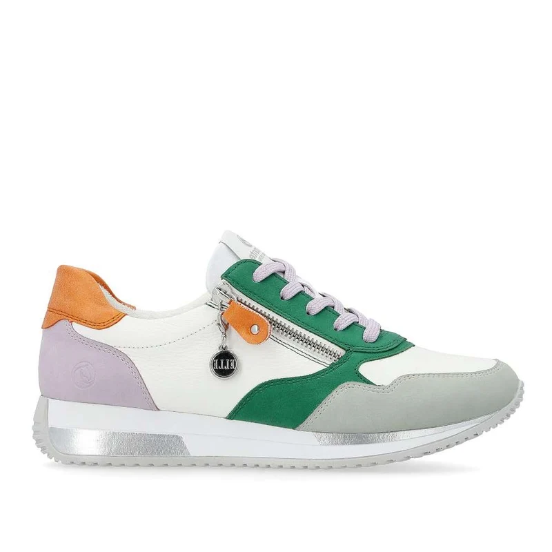 Remonte Modische Damen-Ledersneaker – Weiß