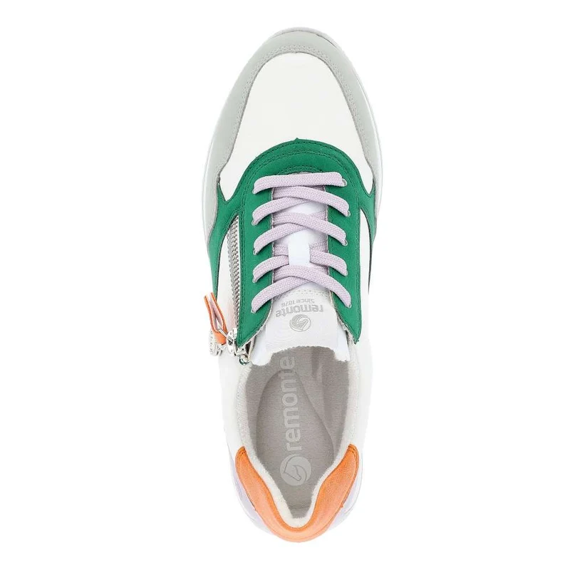Remonte Modische Damen-Ledersneaker – Weiß