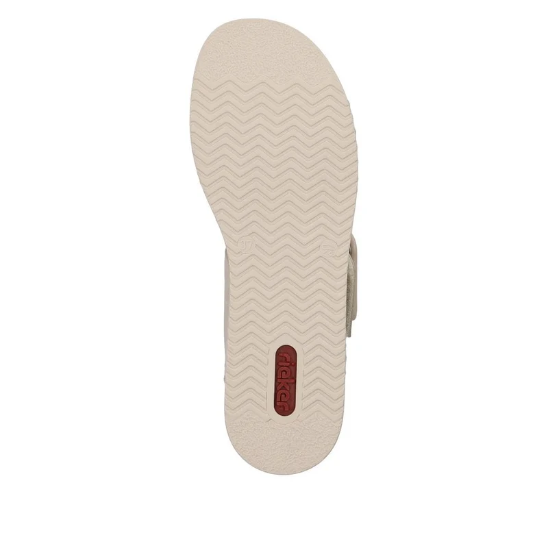 Rieker Modische Keilsandalette für Damen – Beige