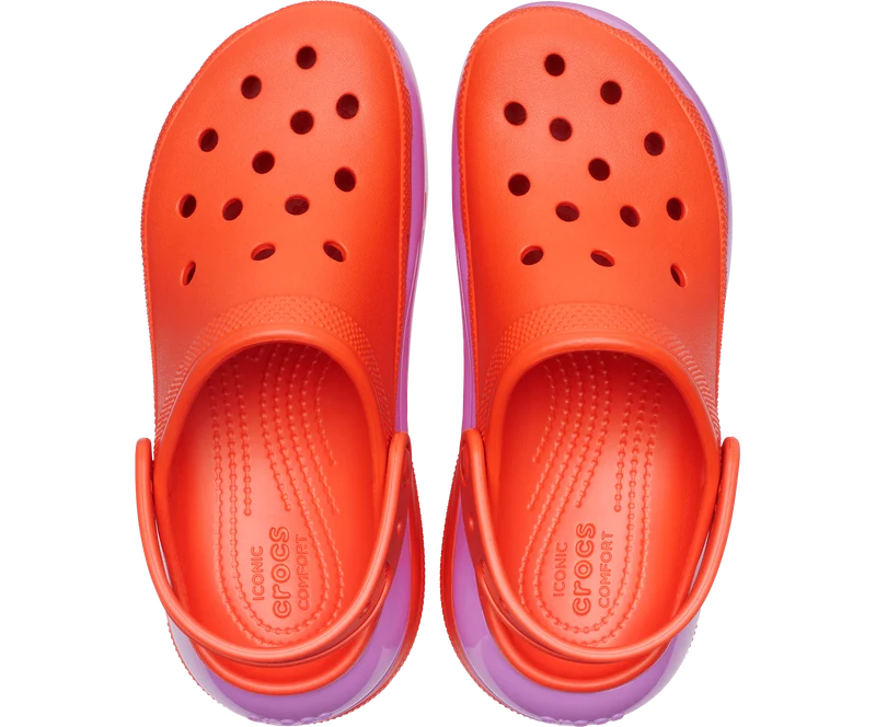 CROCS Unisex Mega Crush Clog – Lava