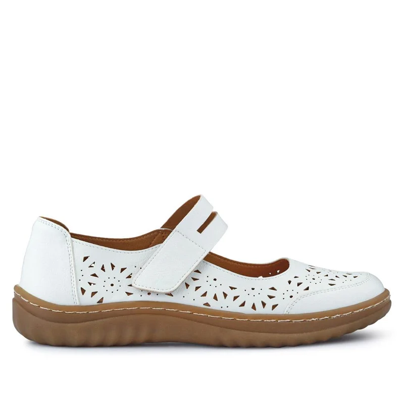 Chunky-Soled Mary Janes - WOIL41027 / 326 932 - White