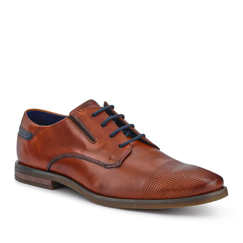 Smart Leather Derby Shoes - BUG41510 / 327 366 - Tan