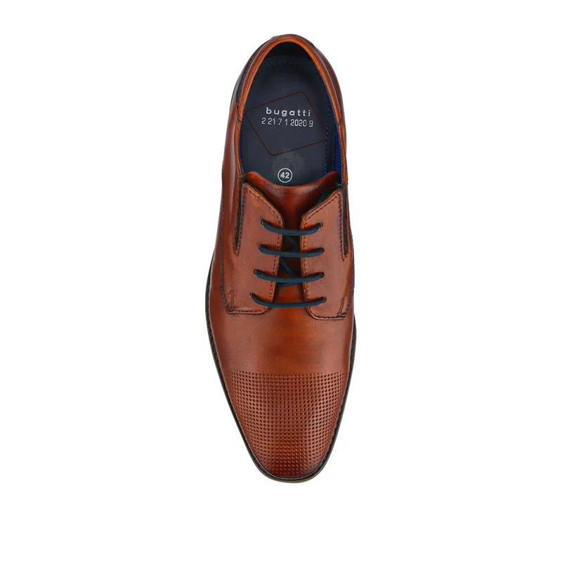 Smart Leather Derby Shoes - BUG41510 / 327 366 - Tan