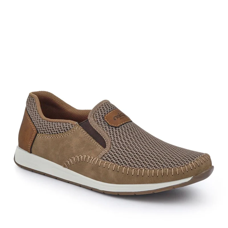 Elasticated Slip-On Shoes - RKR41534 / 326 934 - Beige