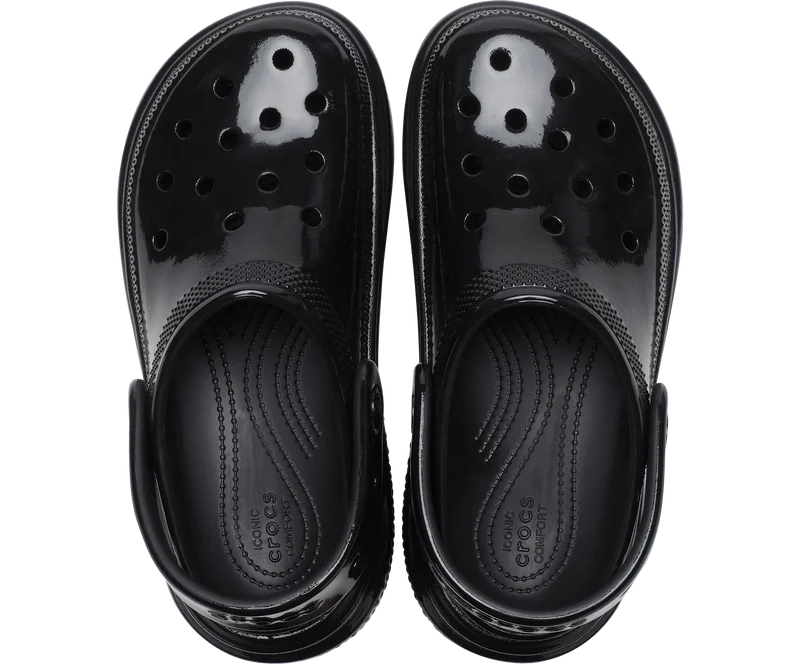 CROCS Unisex Stomp High Shine Clog – Schwarz