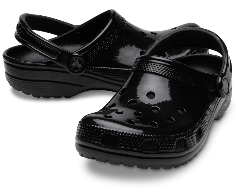 CROCS Unisex Classic High Shine Clog – Schwarz