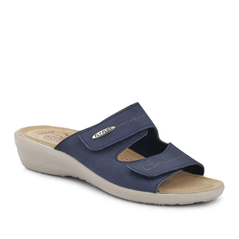 Dual-Touch-Fastening Leather Mules - FLY41049 / 326 679