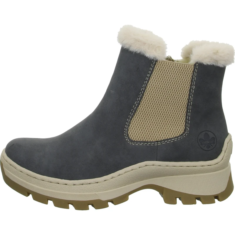 Rieker Schlupf-/Reißverschlußstiefelette Warmfutter bis 35mm Absatz (casual)