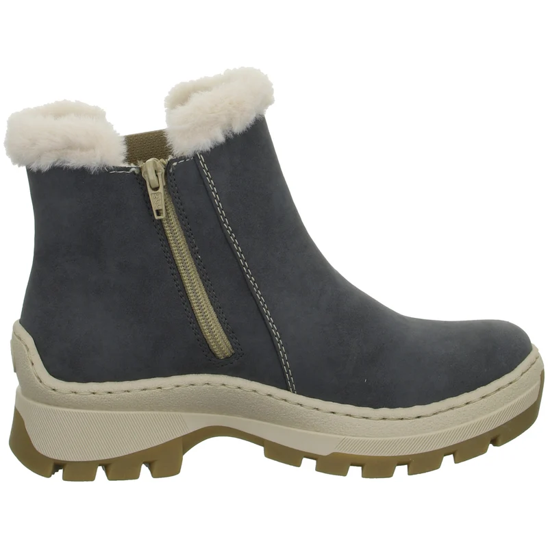 Rieker Schlupf-/Reißverschlußstiefelette Warmfutter bis 35mm Absatz (casual)