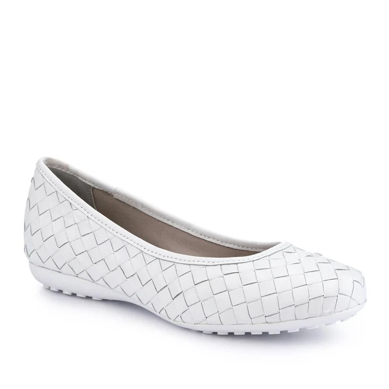 Leather Cushioned Pumps - BELBT41000 / 327 495 - White