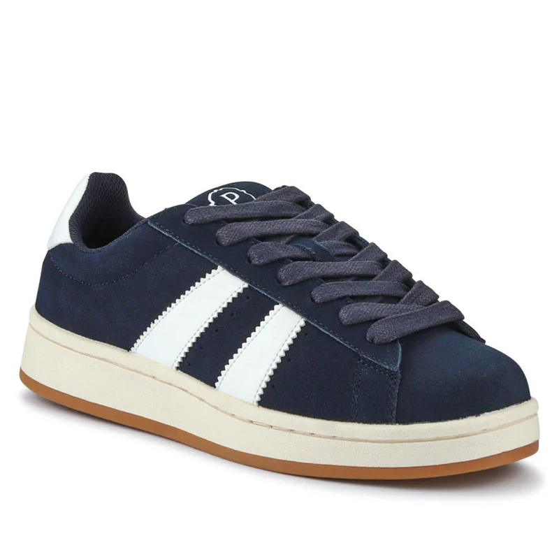 Suede Lace-Up Trainers - SUNCH41000 / 326 774 - Navy