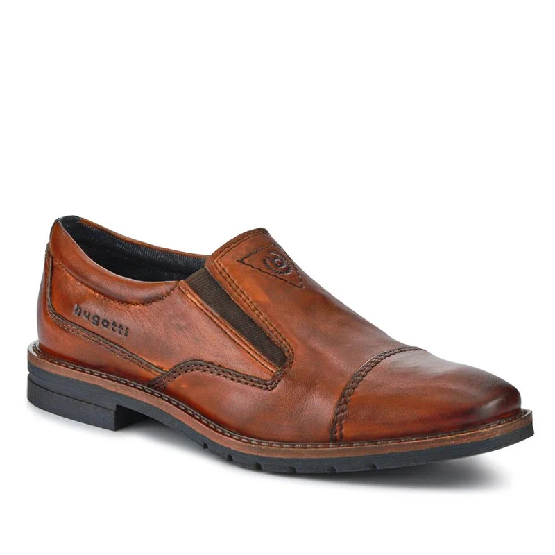 Leather Elasticated Slip-On Shoes - BUG41508 / 326 684