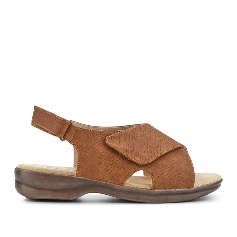 Extra-Wide-Fit Slingback Sandals - CADHA / 327 198 - Tan