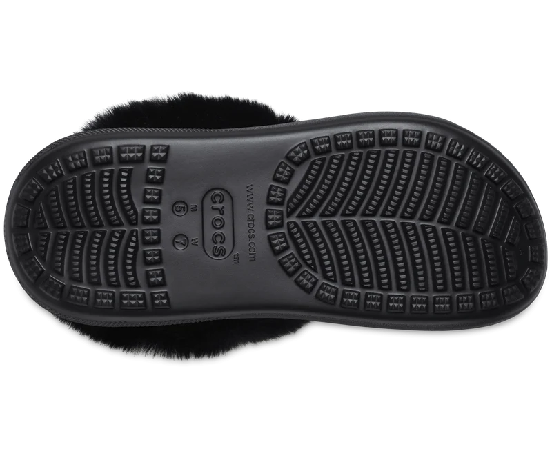 Crocs Unisex Furever Crush Glitzer Clog – Schwarz