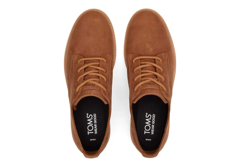 TOMS Herren Navi TRVL Lite Leder-Kleiderschuh – Hellbraun