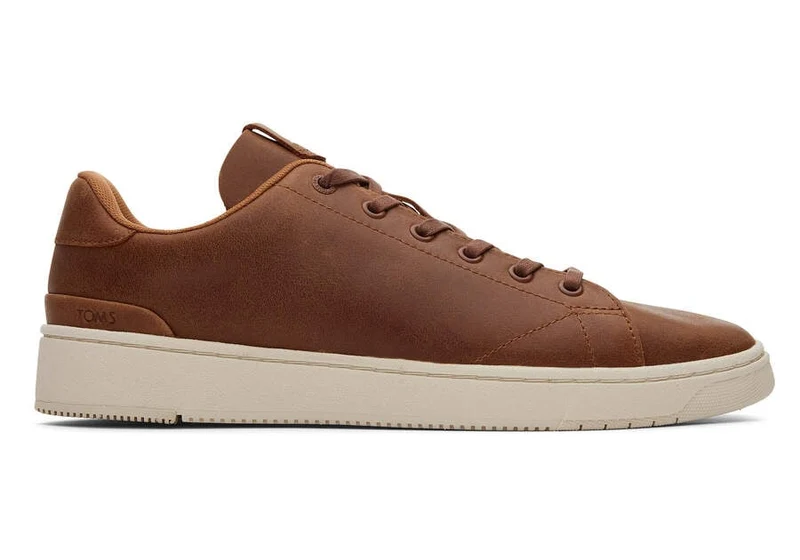TOMS Herren TRVL Lite 2.0 Leder Low Trainer – Hellbraun