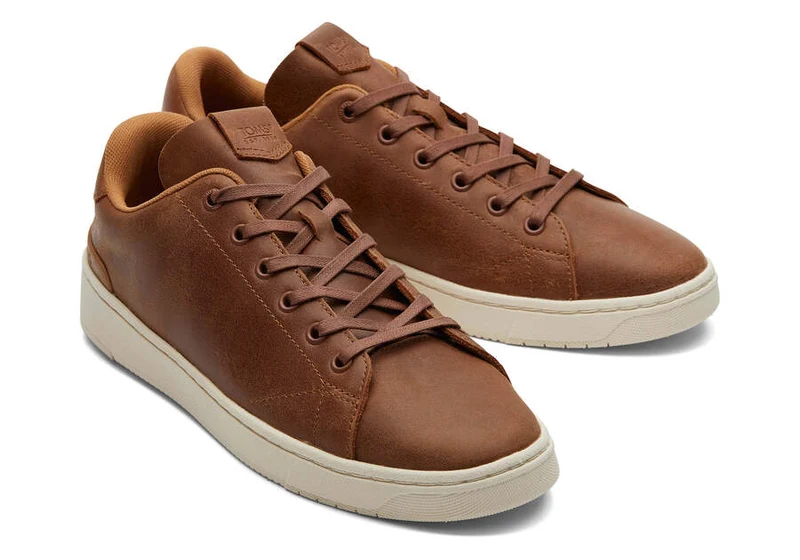 TOMS Herren TRVL Lite 2.0 Leder Low Trainer – Hellbraun