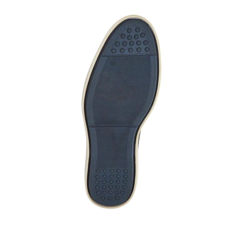 Smart All-Leather Loafers - SAKM41010 / 327 204 - Navy