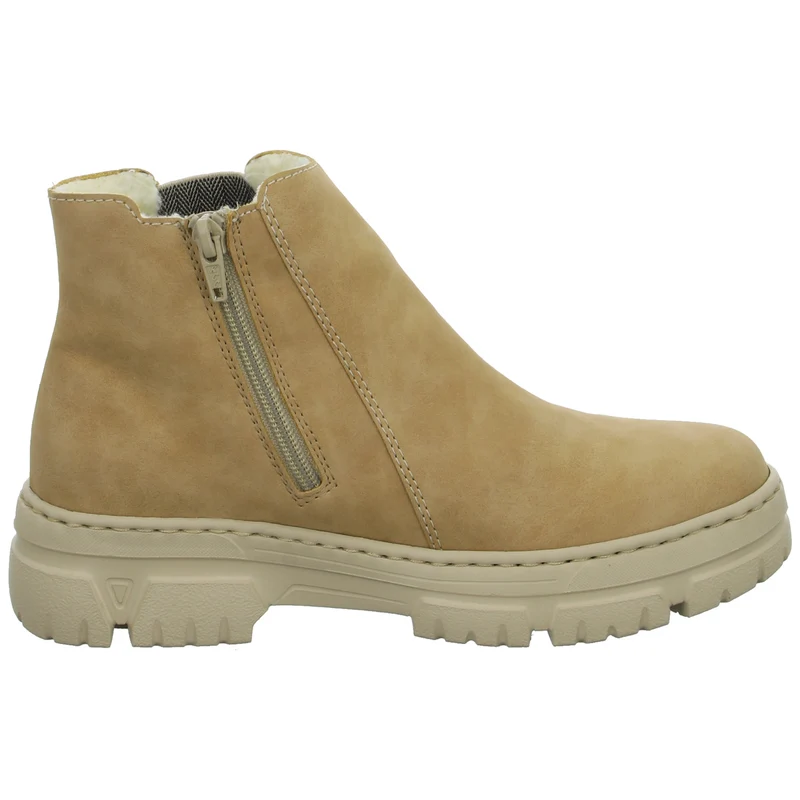 Rieker Schlupf-/Reißverschlußstiefelette Warmfutter bis 35mm Absatz (casual)