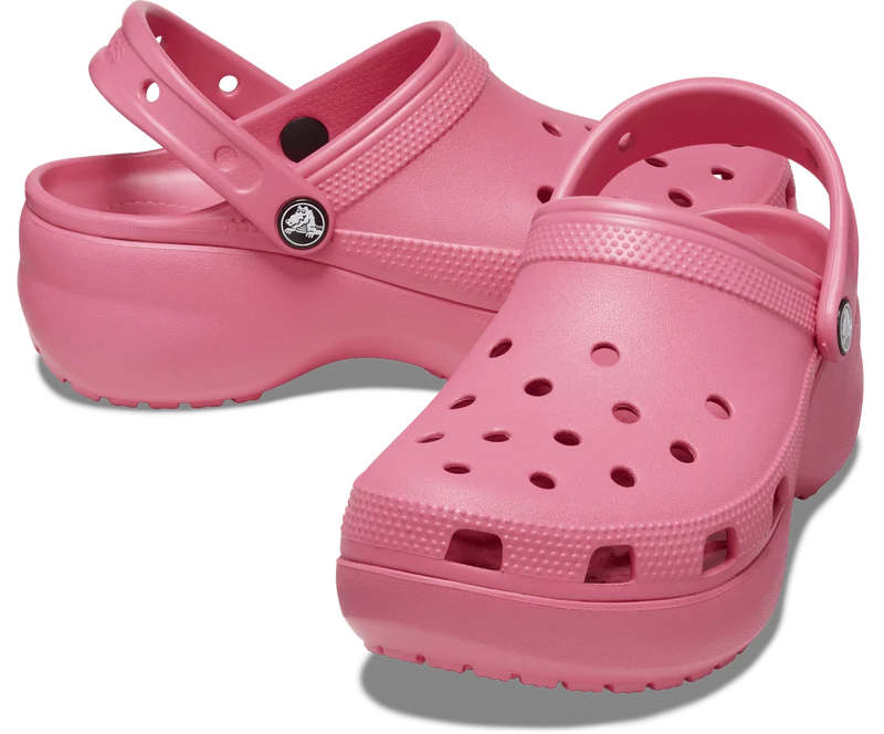 Crocs Klassischer Unisex-Plateau-Clog – Hyper Pink