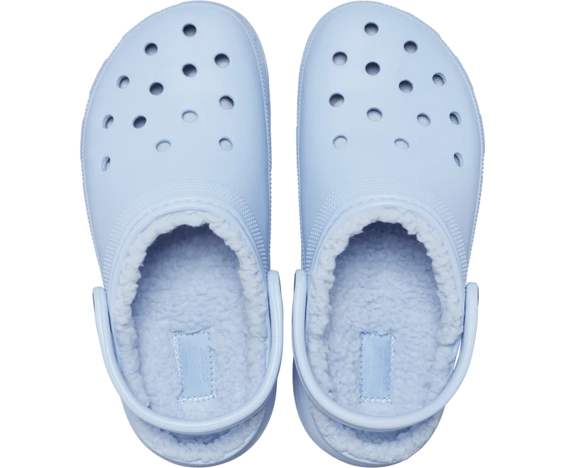 Crocs Klassische Unisex-Plattform Lined Clog - Blauer Kalzit