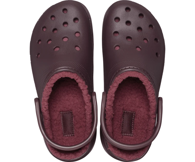 Crocs Klassische Unisex-Plattform Lined Clog - Dunkle Kirsche