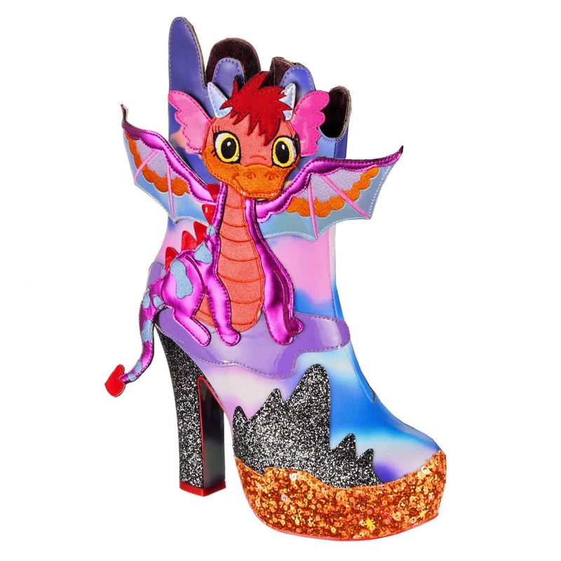 Irregular Choice Damen Dragons & Fire Dragon Fierce Guardians High Heel – Lila