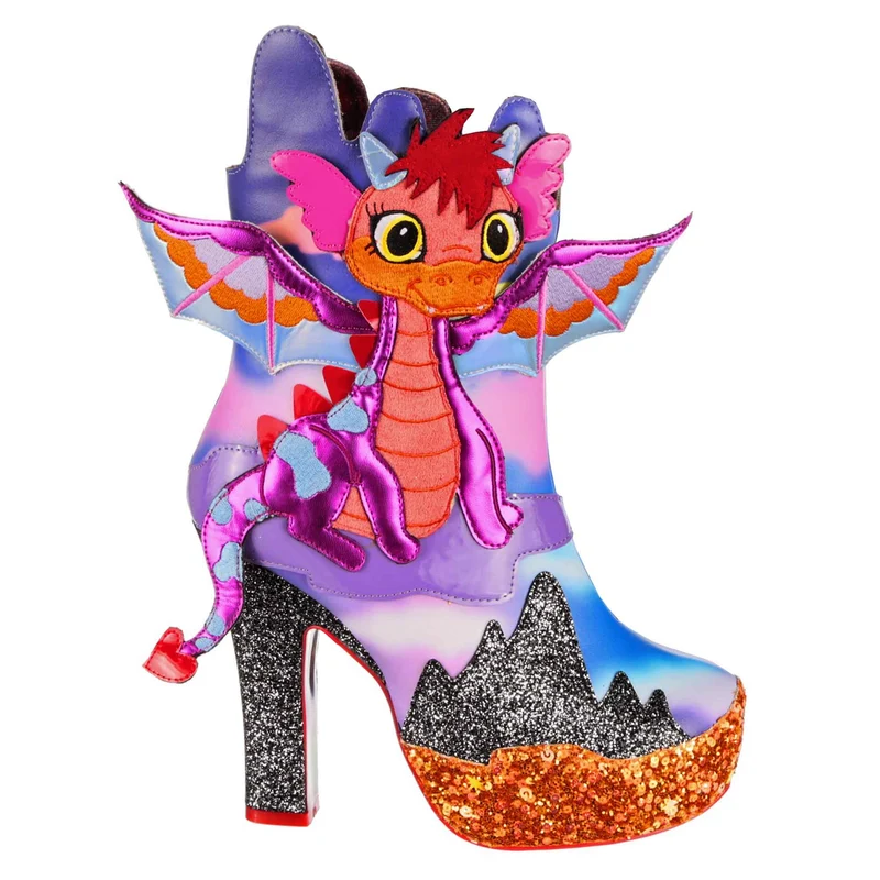 Irregular Choice Damen Dragons & Fire Dragon Fierce Guardians High Heel – Lila
