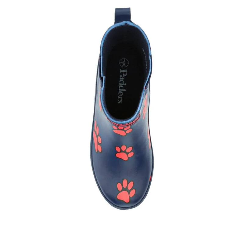 Paw Print Chelsea Wellington Boots - RAI40005 / 326 490 - Navy
