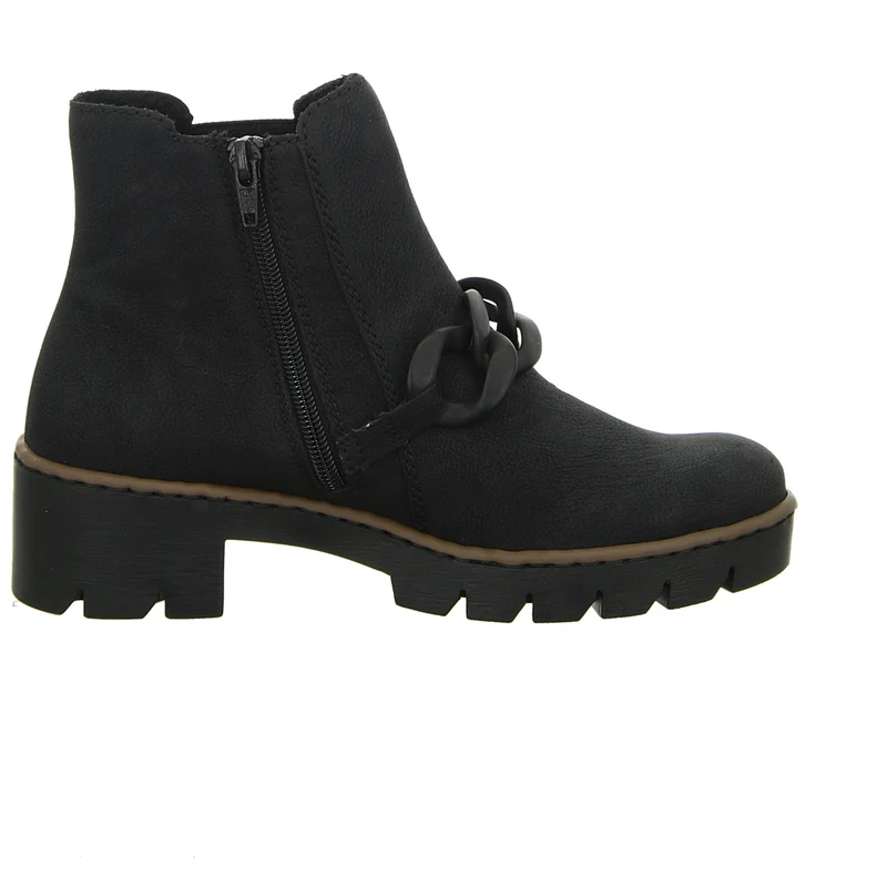 Rieker Schlupf-/Reißverschlußstiefelette Warmfutter bis 35mm Absatz (casual)