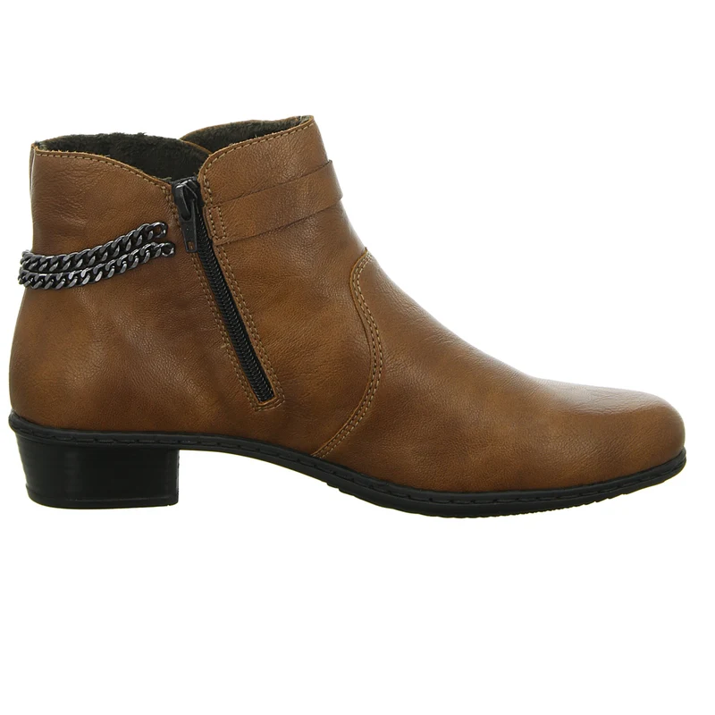 Rieker Schlupf-/Reißverschlußstiefelette Warmfutter ab 35mm Absatz