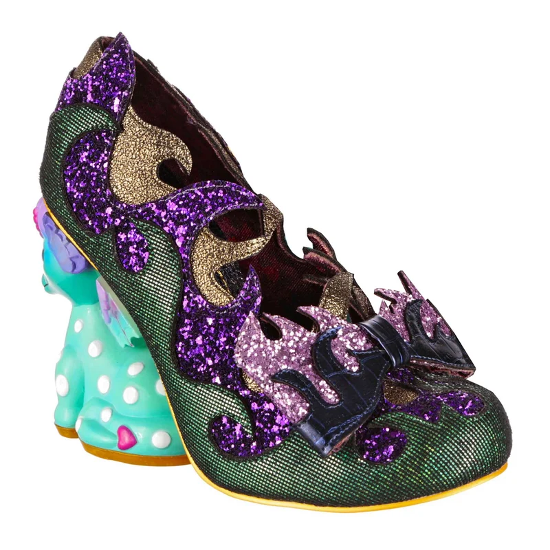 Irregular Choice High Heels von Dragons & Fire Dragon Lair für Damen – Grün