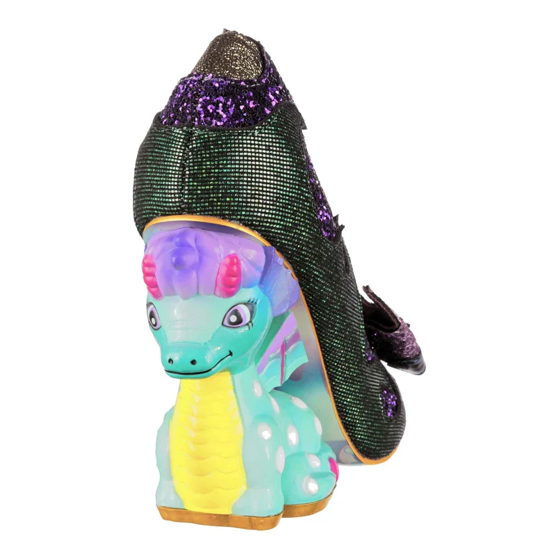 Irregular Choice High Heels von Dragons & Fire Dragon Lair für Damen – Grün