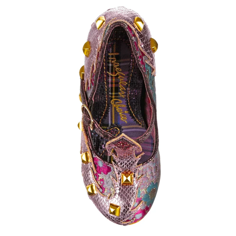 Irregular Choice Damen High Heels „Dragons & Fire Flail Tail“ – Rose