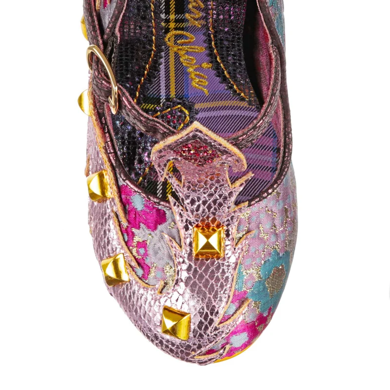 Irregular Choice Damen High Heels „Dragons & Fire Flail Tail“ – Rose