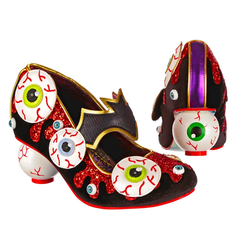Irregular Choice Damen Halloween Check Me Out High Heel - Schwarz