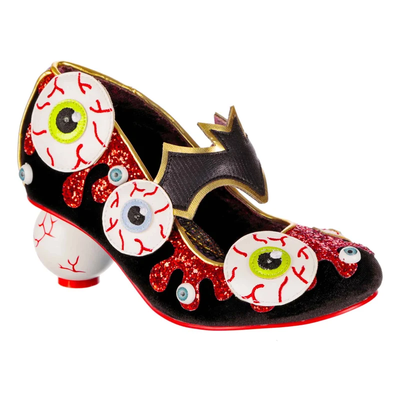 Irregular Choice Damen Halloween Check Me Out High Heel - Schwarz