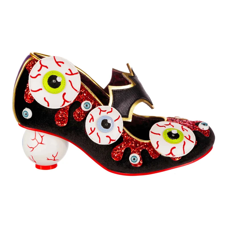 Irregular Choice Damen Halloween Check Me Out High Heel - Schwarz