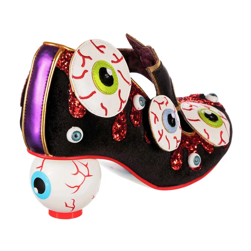 Irregular Choice Damen Halloween Check Me Out High Heel - Schwarz