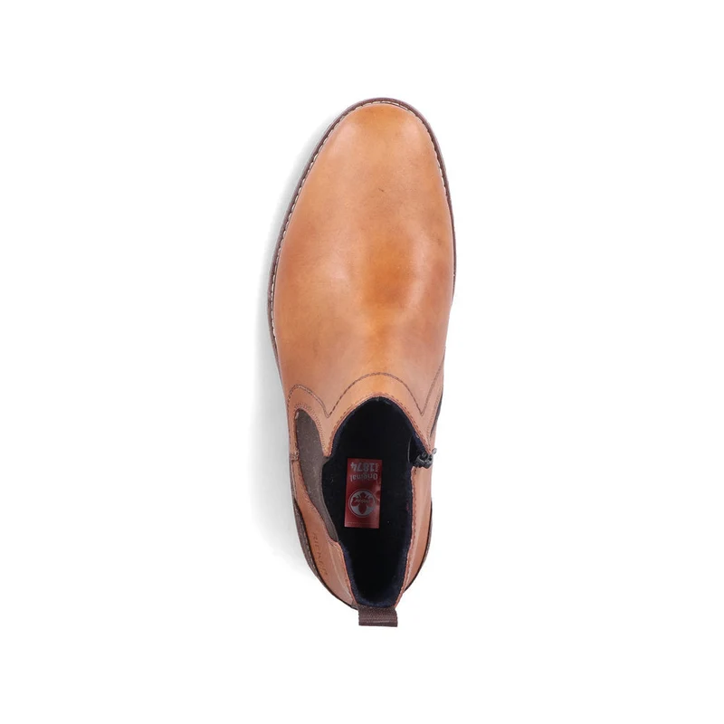 Rieker Herrenleder Chelsea Stiefel - Hellbraun