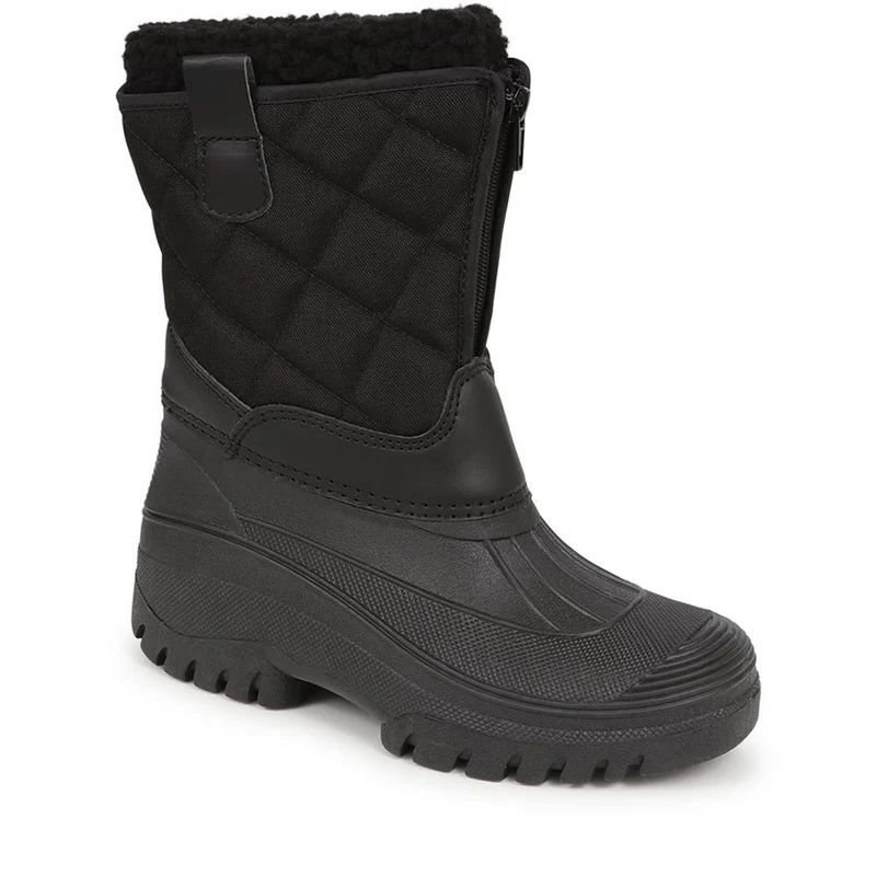 Fleece-Lined Snow Boots - SHINN40001 / 326 402 - Black