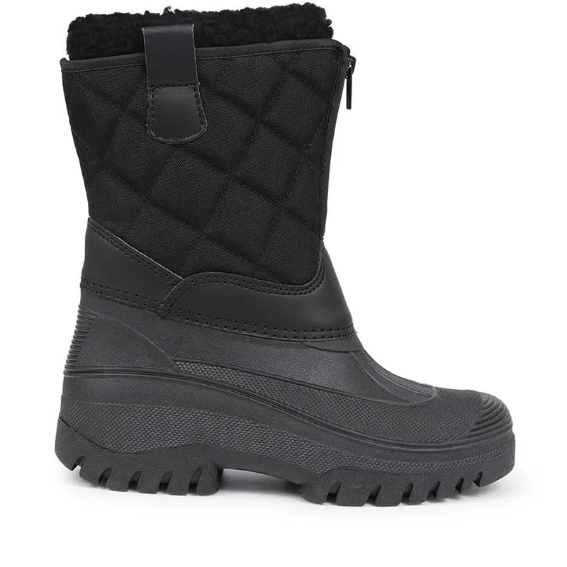 Fleece-Lined Snow Boots - SHINN40001 / 326 402 - Black