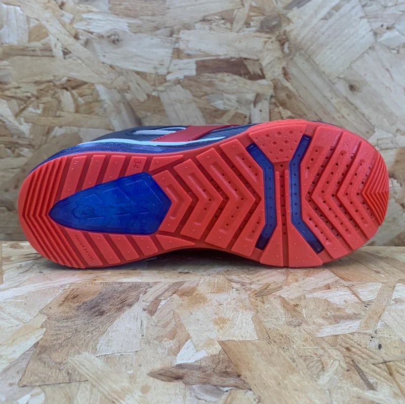 Geox Kinder Marvel Spiderman Leuchtende Turnschuhe – Royal / Rot