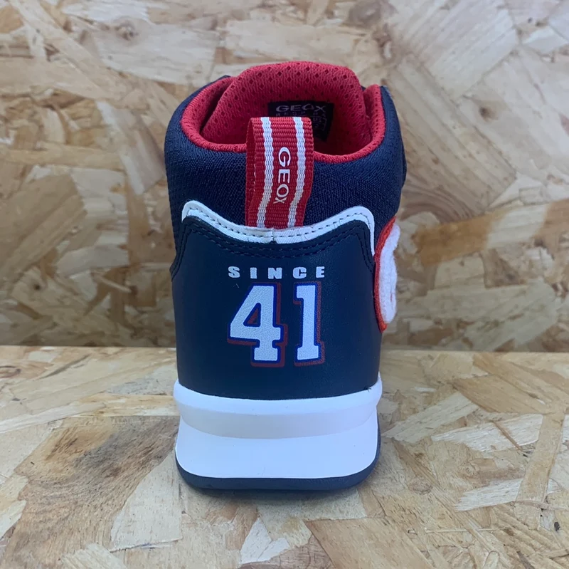 Geox Kinder Marvel Captain America High-Top-Trainer – Marineblau/Rot