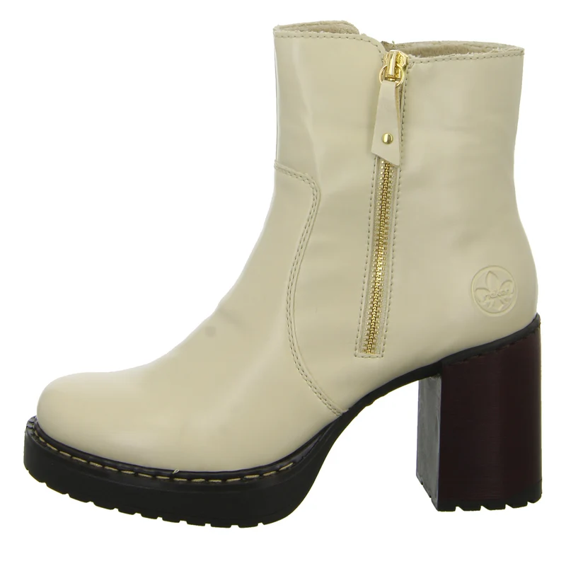 Rieker Schlupf-/Reißverschlußstiefelette Warmfutter ab 35mm Absatz