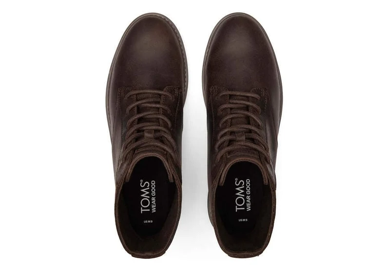 TOMS Herren Navi TRVL Lite Ranger Lederstiefel – Dunkelbraun