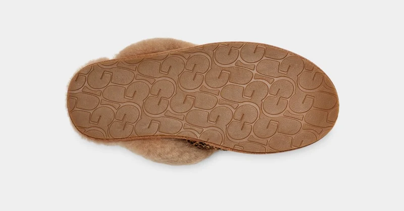 UGG Damen Scuffette II Speckles Hausschuhe – Kastanie